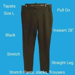 Women's Tapata Dress/Stretch Pants Size L Black